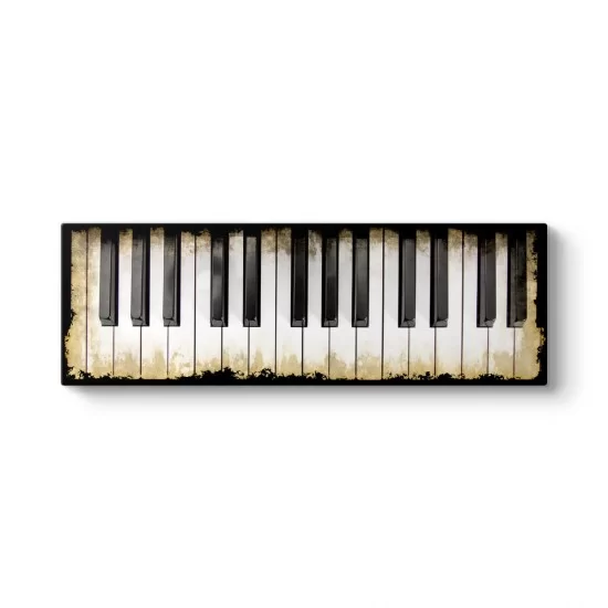 Piyano Tuşları Panorama Tablo