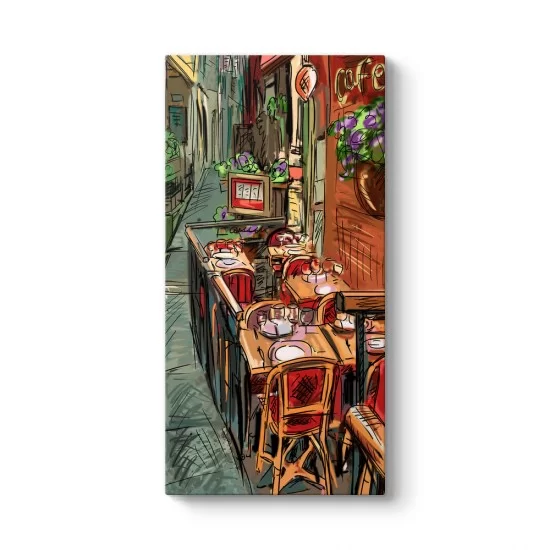 Cafe Sokağı Tablosu