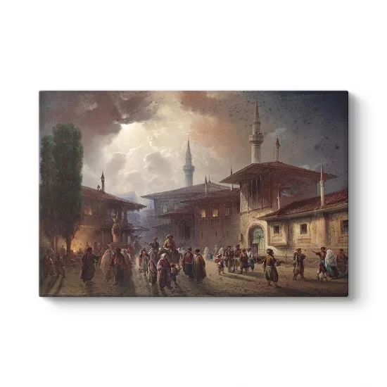 Osmanlıda Çarşı Meydanı Tablosu
