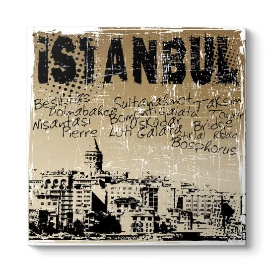 İstanbul Retro Tablo