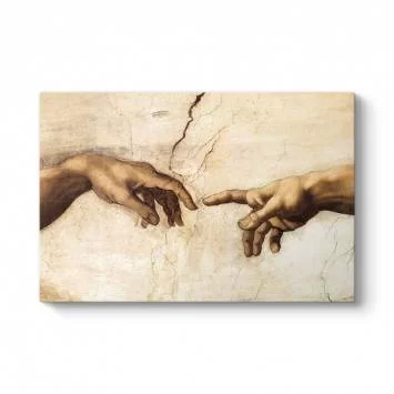 Michelangelo - Adem'in Yaratılışı Tablosu
