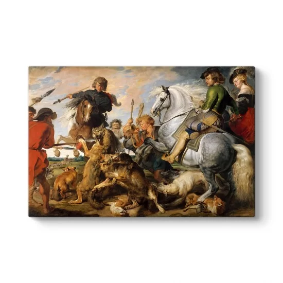 Peter Paul Rubens - Kurt ve Tilki Avı Tablosu