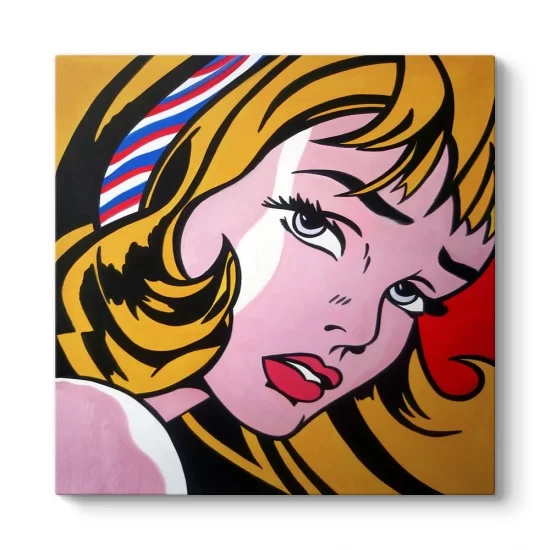 Roy Lichtenstein - Crying Girl Tablosu