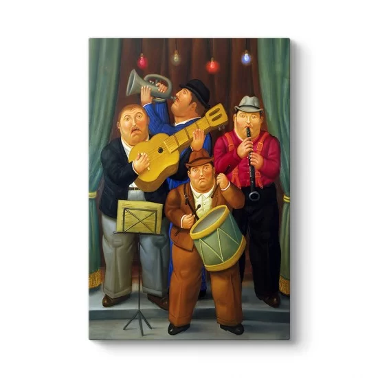 Fernando Botero - The Orchestra Tablosu
