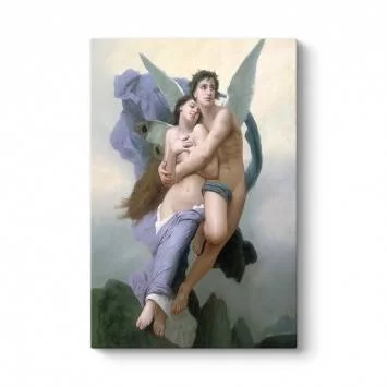 William Adolphe Bouguereau - The Abduction of Psyche Tablosu