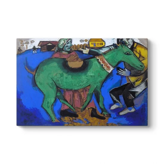 Marc Chagall - The Green Donkey Tablosu