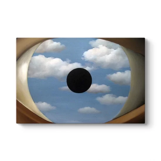 Rene Magritte - The False Mirror Tablosu