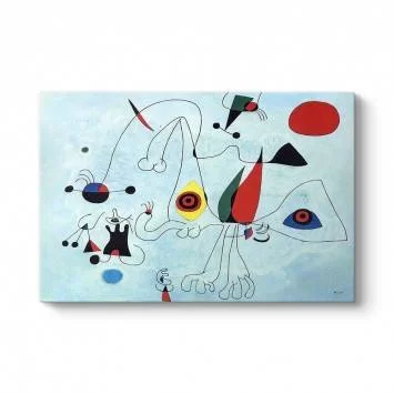 Joan Miro - Women and Birds Tablosu