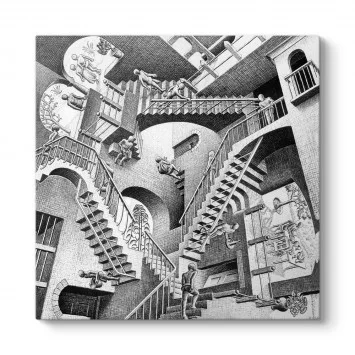 Mc Escher - Relativity 1953 Tablosu