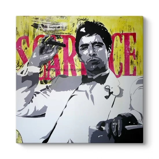 Al Pacino - Scarface Vintage Tablosu