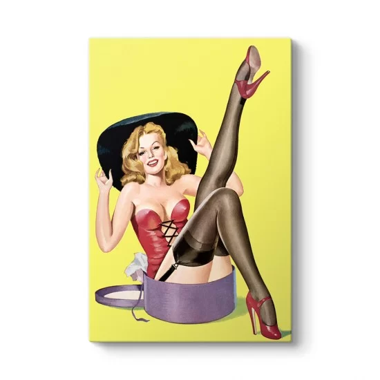 Pin Up Girl Hediye Tablo