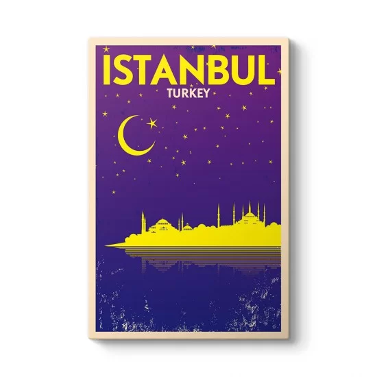 İstanbul Turkey Night Tablosu