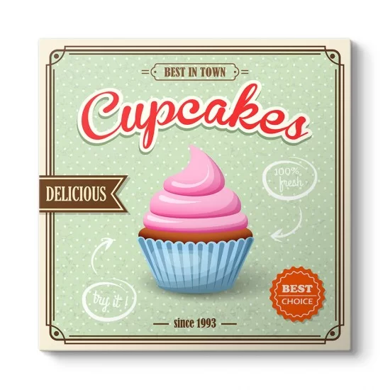 Cup Cakes Afiş Tablosu