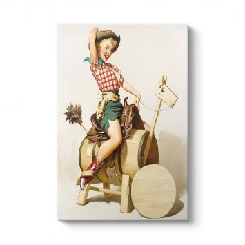 Cowgirl Pinup Tablosu