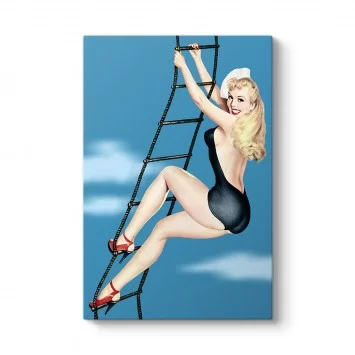 Pin Up Girl Merdiven Tablosu