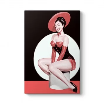 Pin Up Girl Retro Tablosu