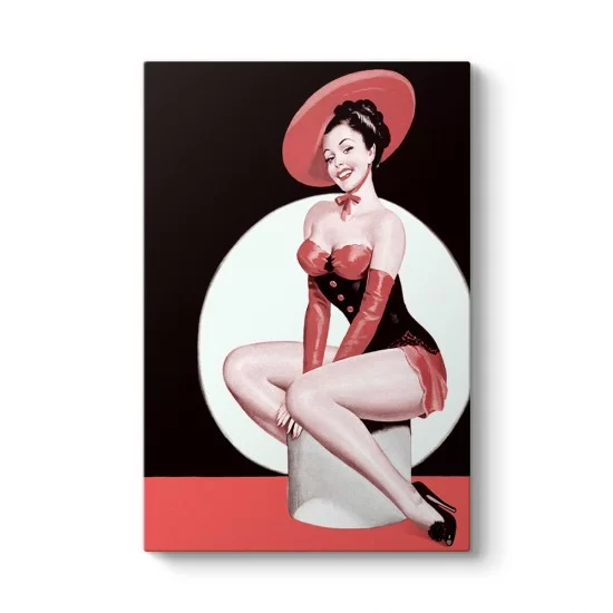 Pin Up Girl Retro Tablosu
