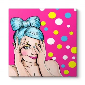 Pin Up Blue Tablo