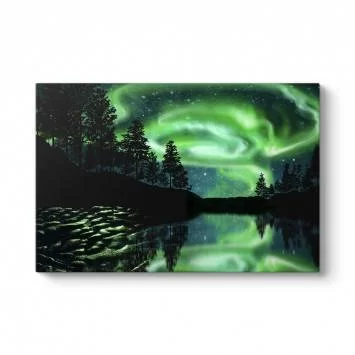 Aurora Manzarası Tablosu