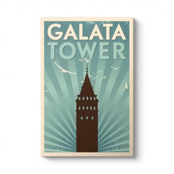 Vektörel Galata Tower Tablosu
