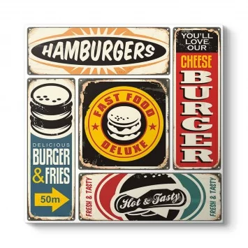 Kolaj Hamburger Tablosu