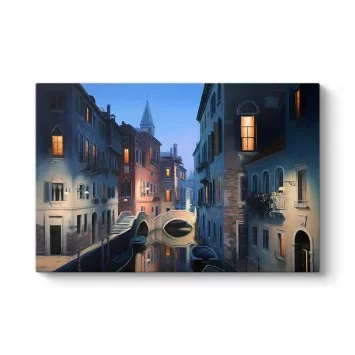 Venedik Gece Işıkları Tablosu