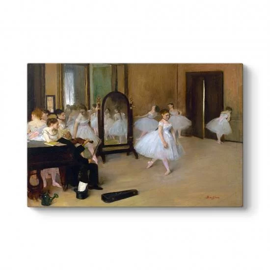 Edgar Degas - Dans Sınıfı Kanvas Tablo