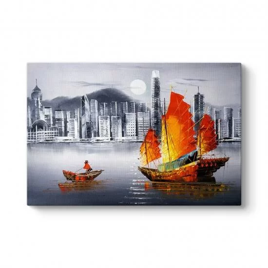 Hong Kong Gemi Kanvas Tablo
