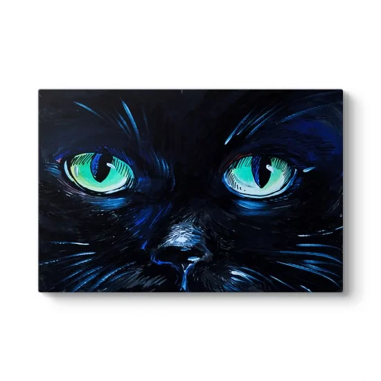 Mavi Kedi Gözleri Tablosu