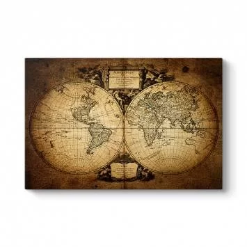 Mitolojik Dünya Haritası Tablosu