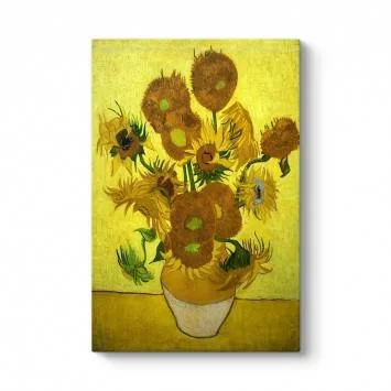 Vincent Van Gogh - On İki Ayçiçekli Vazo Tablosu