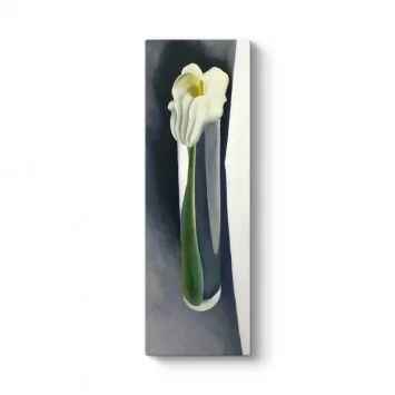 Georgia OKeeffe - Calla Lily in Tall Glass Tablosu