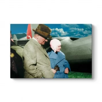 Atatürk ve Sabiha Gökçen Tablosu
