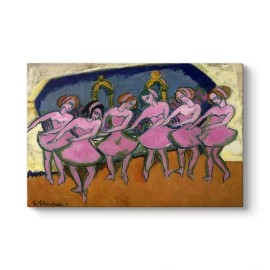 Ernst Ludwig Kirchner - Six Dancers Tablosu