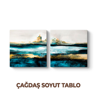 çağdaş 2 parçalı tablo